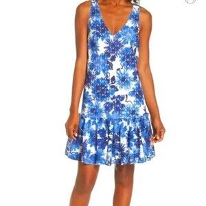Trina Turk Floral Barbara Mini Dress XS Summer Spring Cocktail Short Party Lace